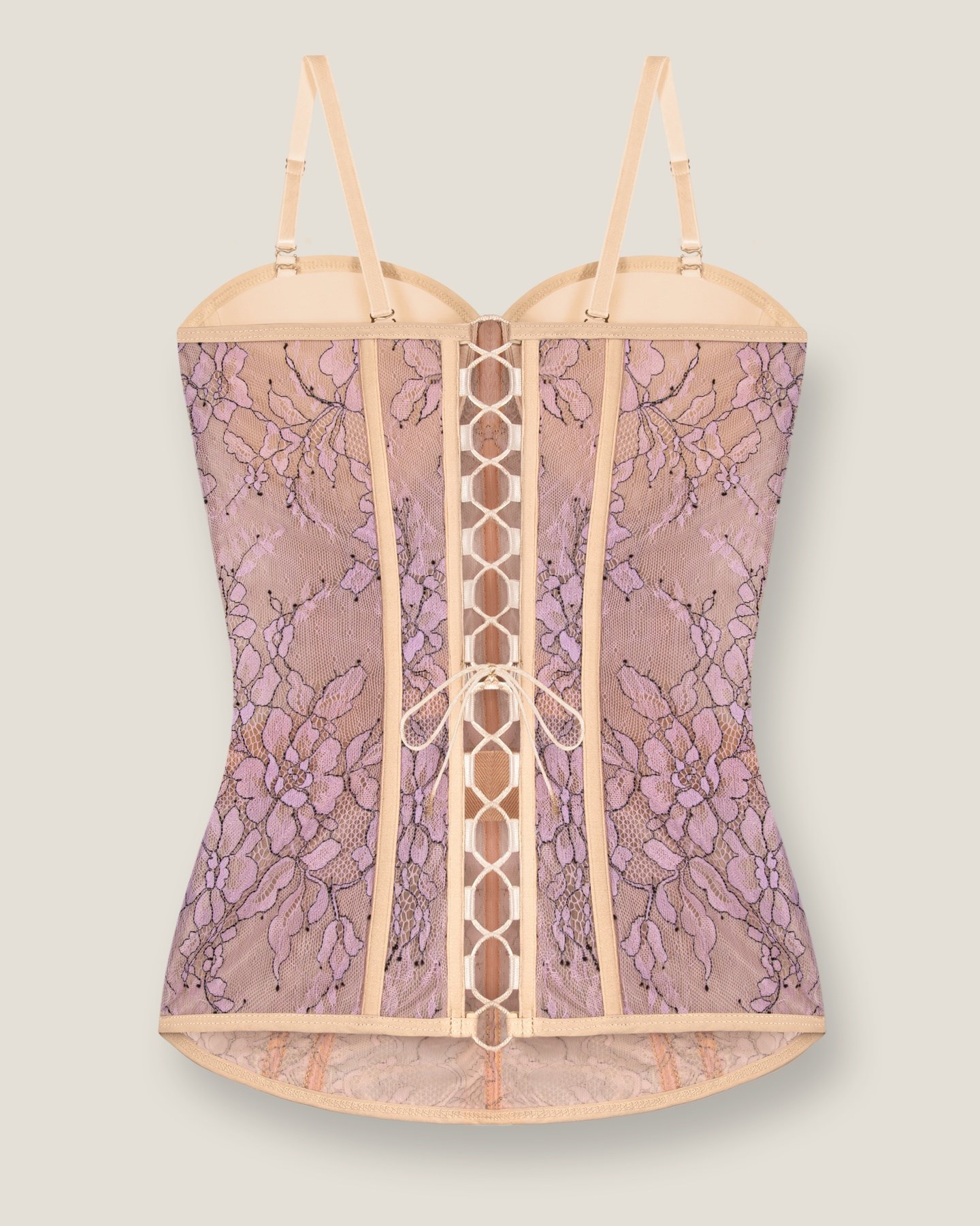 Long lace corset