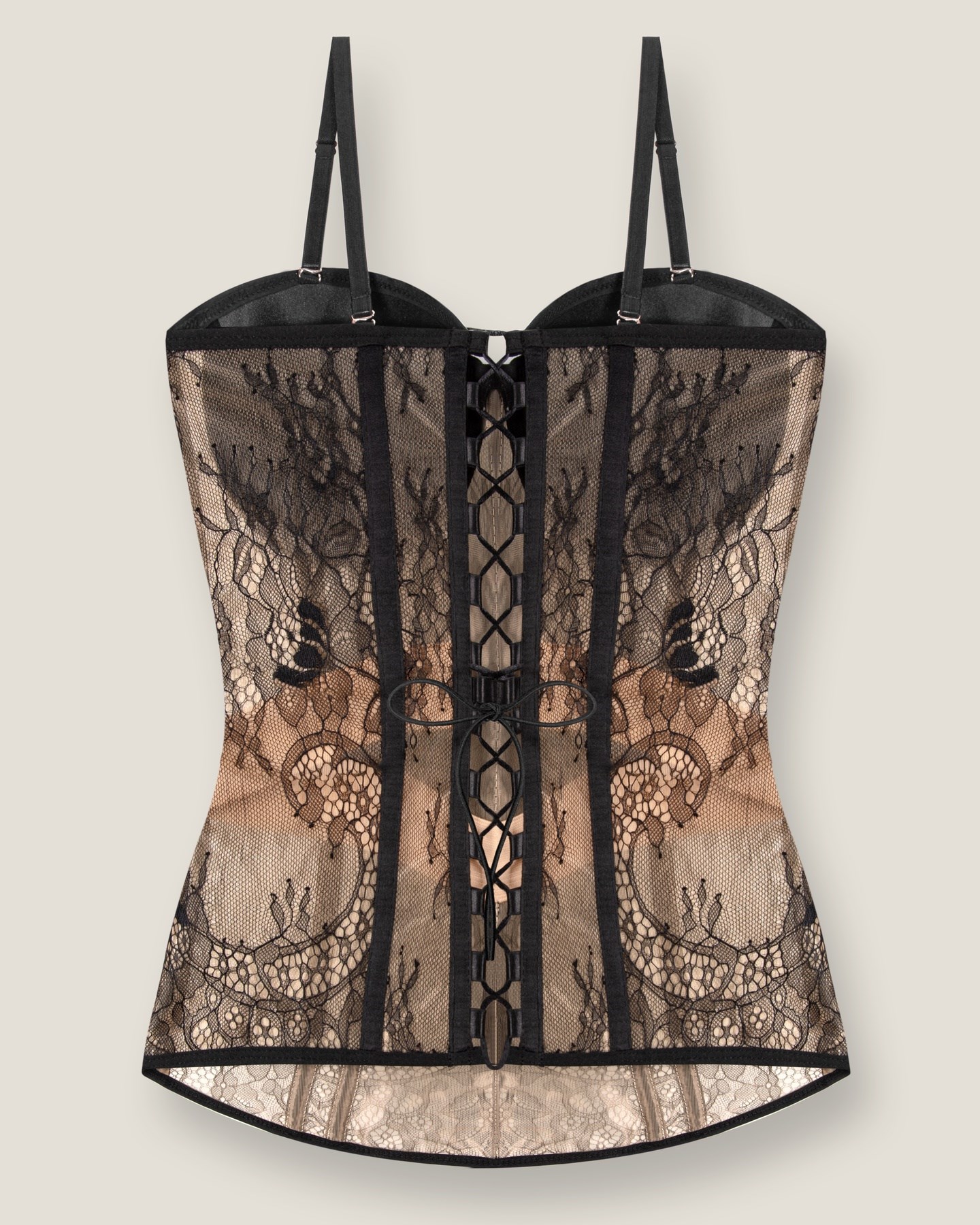 Long lace corset