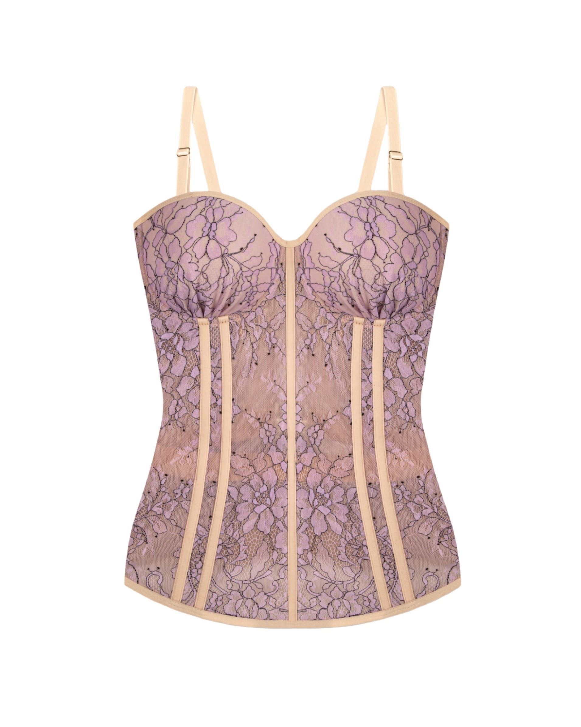Long lace corset