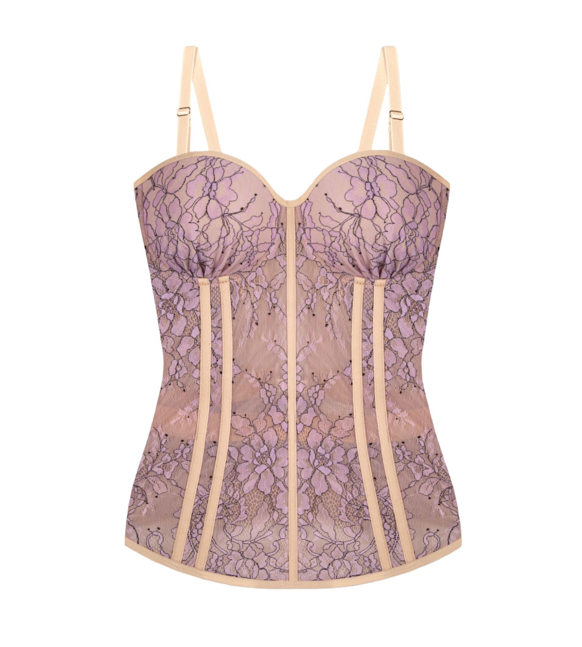 Long lace corset
