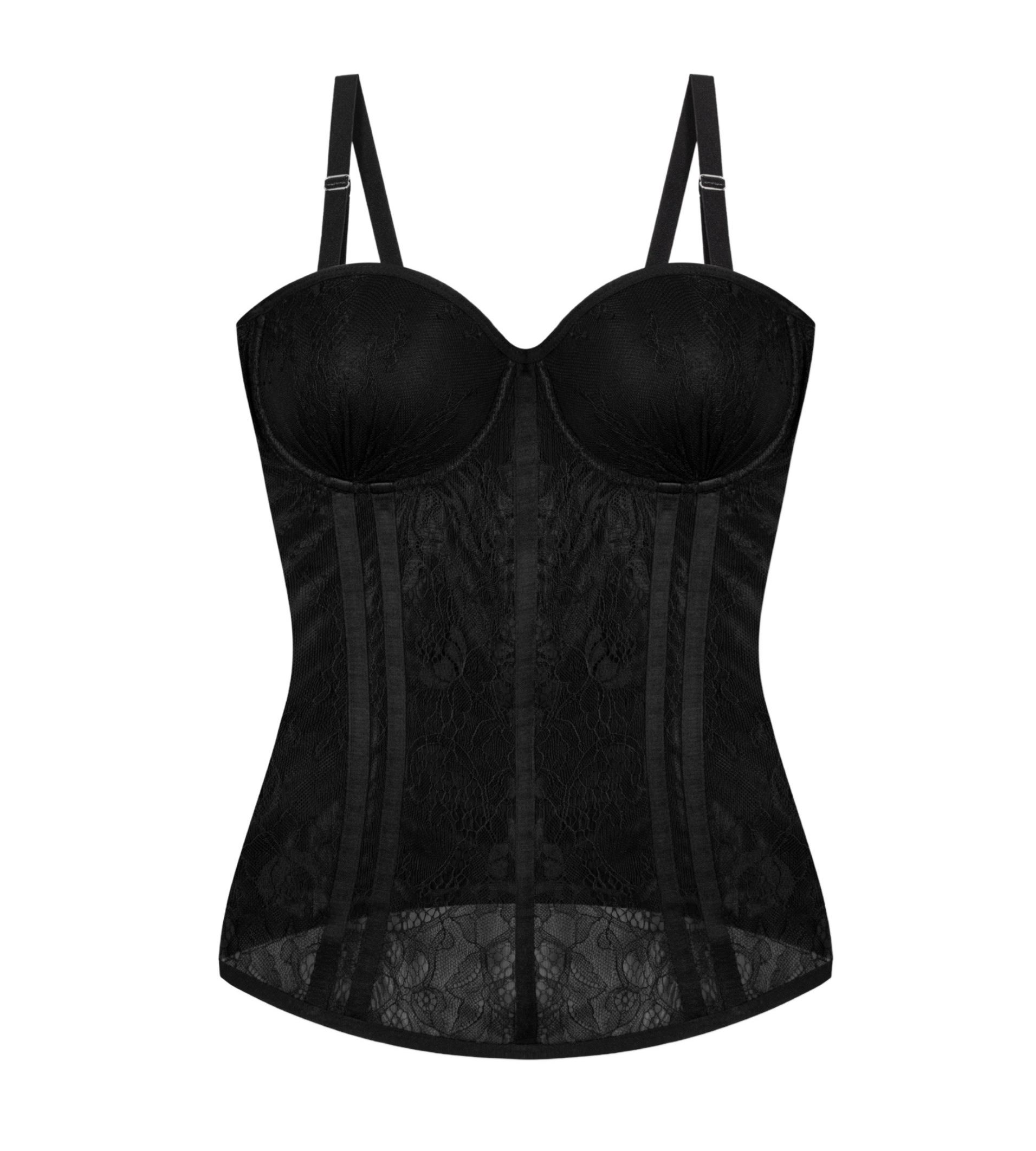 Long lace corset
