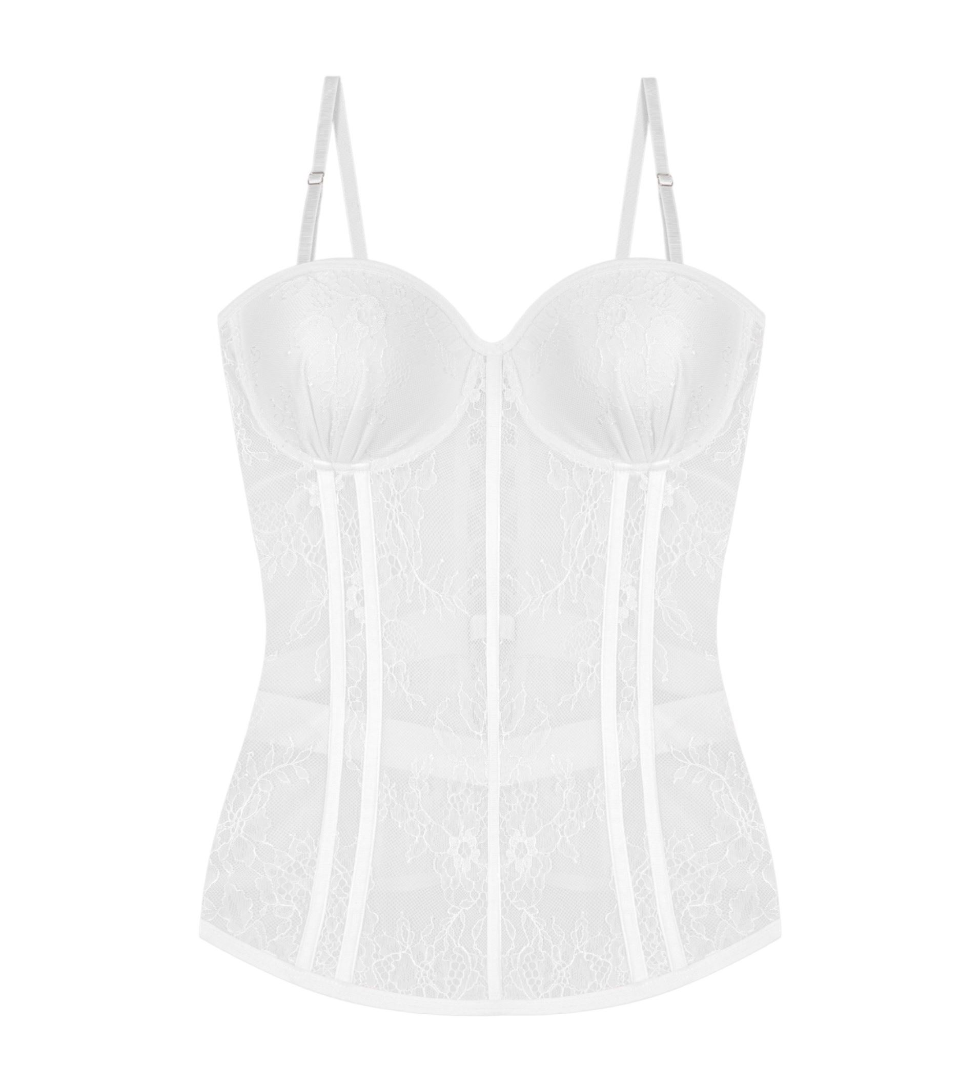 Long lace corset
