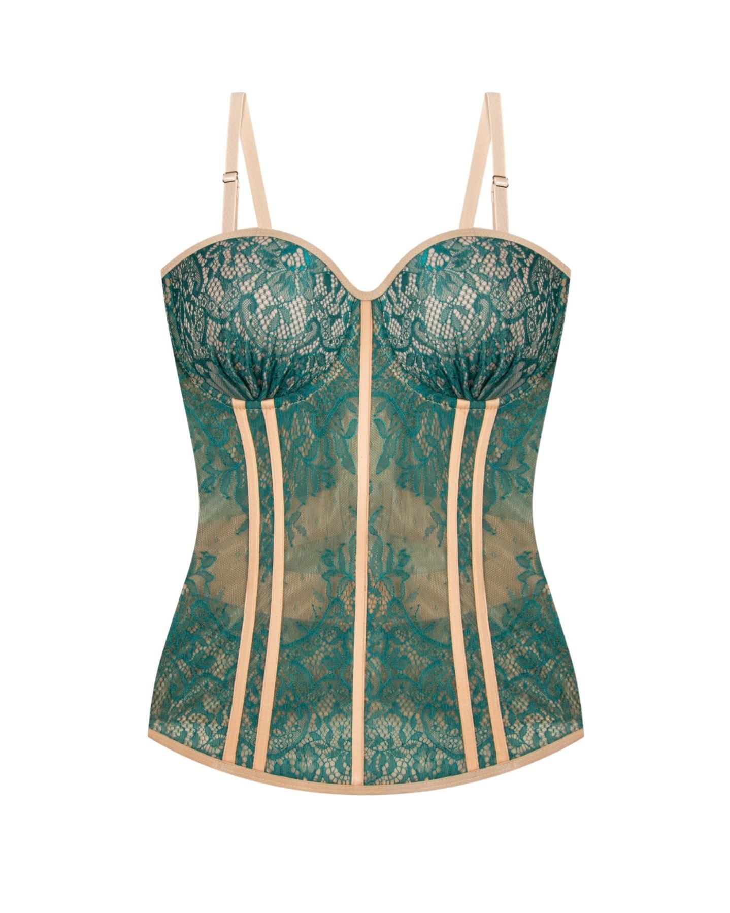 Long lace corset