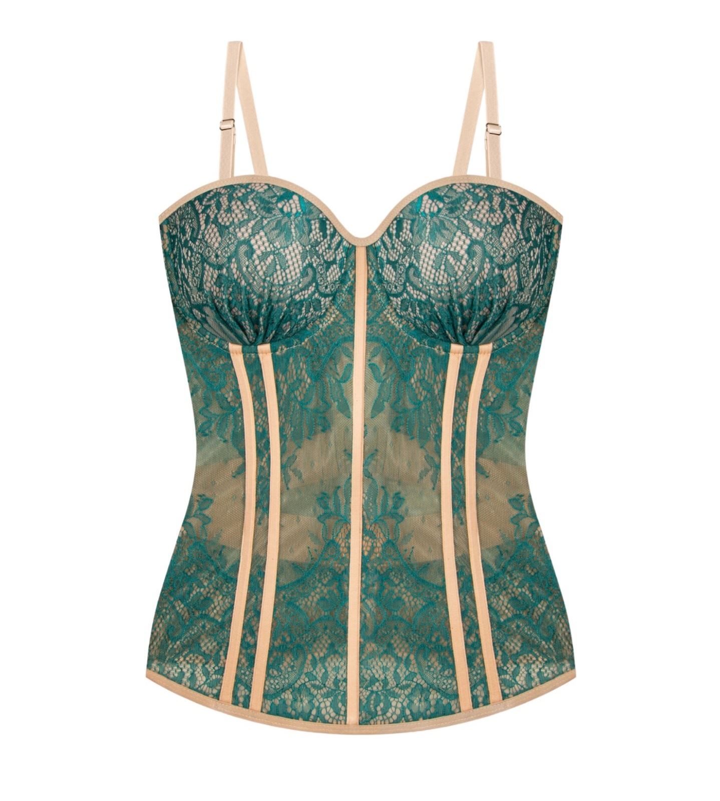 Long lace corset