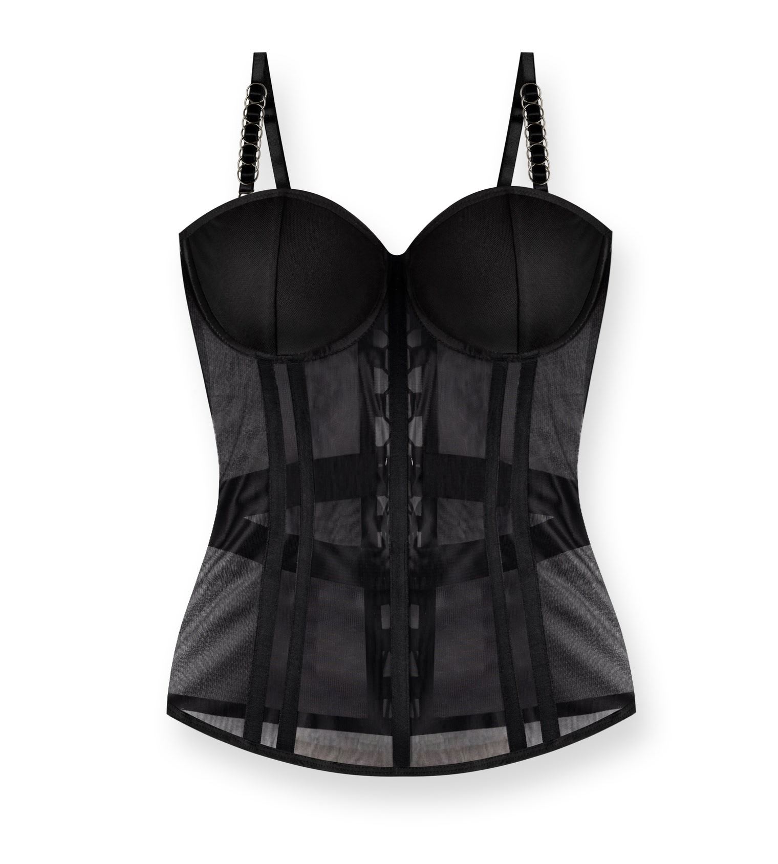 Basic mesh corset long
