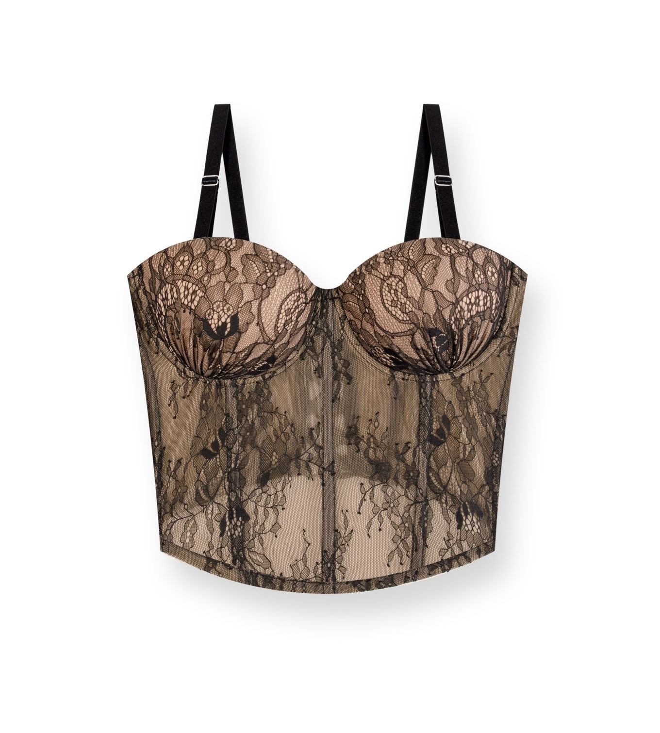 Medium lace corset without edging