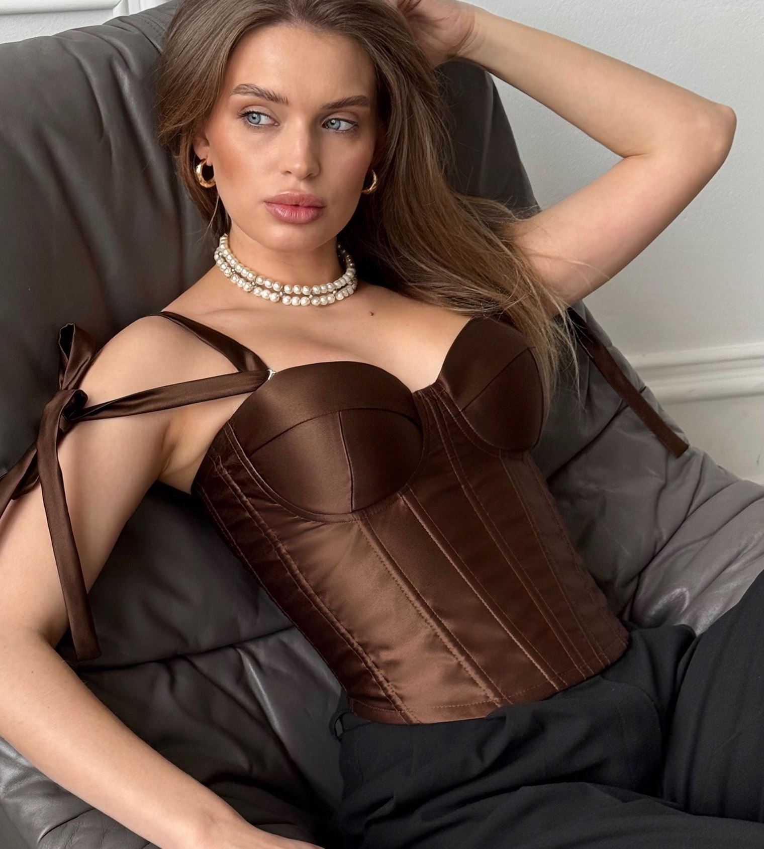 Satin corsets